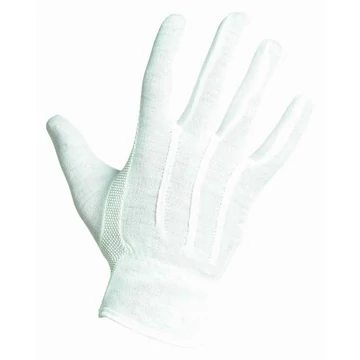 Kesztyű Bustard mikropöttyös, fehér, 6