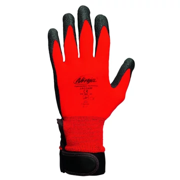 Kesztyű Jacdaw mártott nylon, fekete/piros, 7