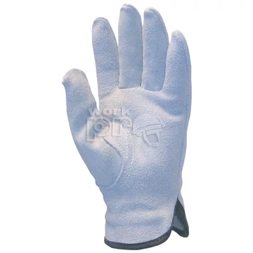 Kesztyű erős puha 8-as vastagságú marhahasíték tenyér és kézhát szürke 9