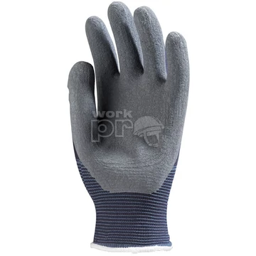 Kesztyű poliamid érdesítetett latex tenyérrel szürke 7