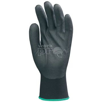 Kesztyű poliamid habosított PVC tenyér fekete 9