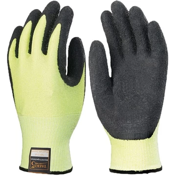 Kesztyű 10-es szinten vágásálló vágásbiztos sárga/fekete 8