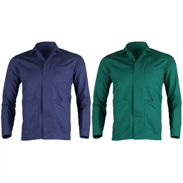 Munkakabát Partner egyenes fazonú (100%pamut) zöld 3XL