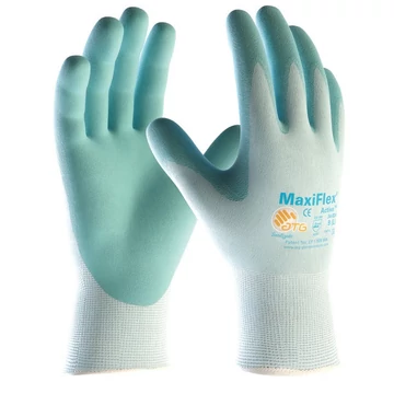 Kesztyű ATG (34-824) Maxiflex Active tenyér mártott szerelő lightblue 06