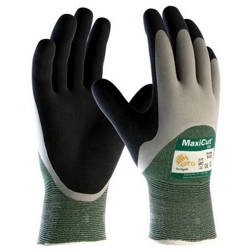 Kesztyű ATG (34-305) Maxicut Oil tenyér mártott vágásbiztos olajálló green/black 11