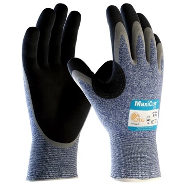 Kesztyű ATG (34-504) Maxicut Oil tenyérmártott vágás- és olajálló blue/black 07