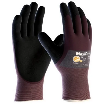 Kesztyű ATG (56-425) Maxidry tenyér mártott szerelő olajálló purple/black 07