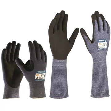 Kesztyű ATG (44-3745) Maxicut Ultra tenyérmártott vágásálló black/blue 08-30