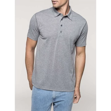 Póló Kariban galléros férfi (100%pamut 180g/m2) navy, S