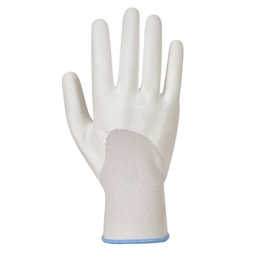 Kesztyű PU ökölcsontig mártott, fekete, M