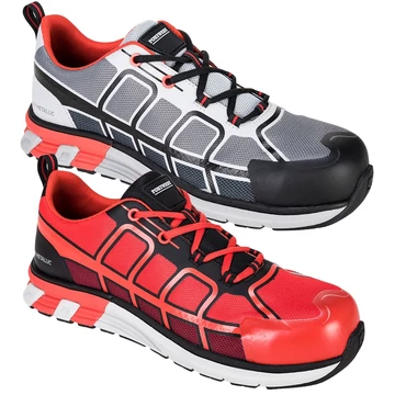 Cipő OlymFlex Barcelona S1P trainer kompozit piros/fekete 37