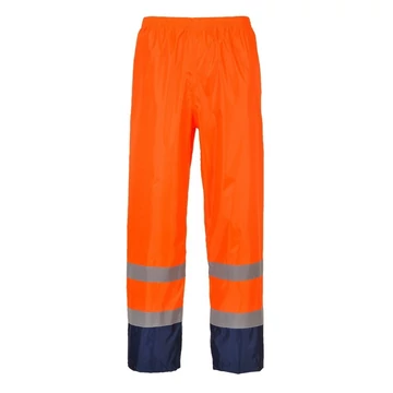 Esőnadrág Hi-Vis Classic Contrast gumírozott derék sárga/sötétkék 3XL