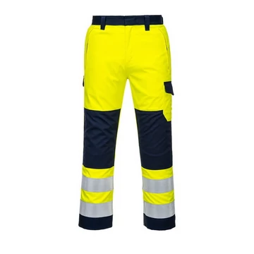 Nadrág derekas Hi-Vis Modaflame sárga/sötétkék L [rövid]