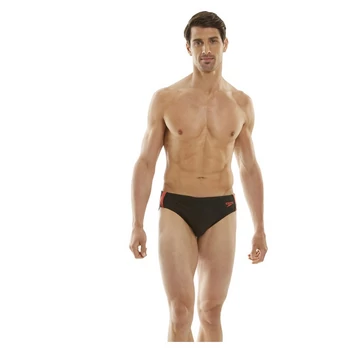 Úszónadrág, Speedo, LOGO CURVE 7CM BRF AM BLACK/PINK