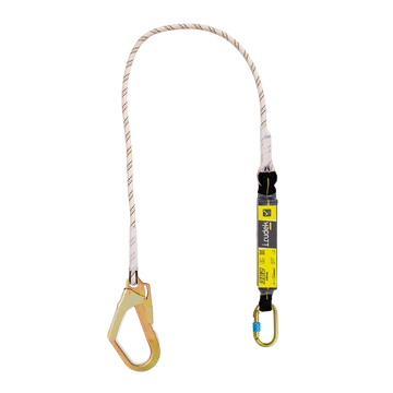 Energiaelnyelő Irudek 362 + acél csatlakozó 55 mm nyílással, fekete/sárga, 140cm