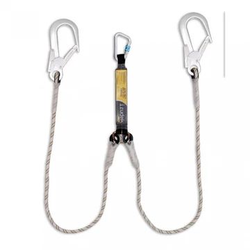 Energiaelnyelő Irudek 373 + 3 acél karabiner, szürke/fekete, 140cm