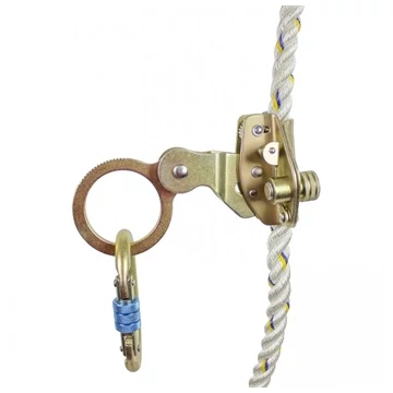 Zuhanásgátló Irudek Ergostop 14mm átmérőjű kötélhez, ezüst, +20m kötél