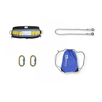 Testheveder szett Irudek Sekuralt Pirineos Light p1 plus + 981 karabiner 10150 statikus kötél, kék/fekete, universal