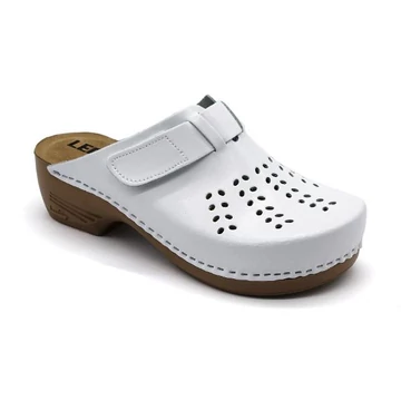 Klumpa PU161 Leon Comfort női bőr, fehér, 40