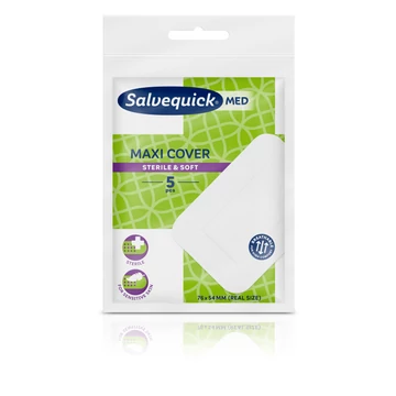 Nordik Cederroth Salvequick Maxi Cover sebészeti gyorskötés nedvszívó párnával, 5 db