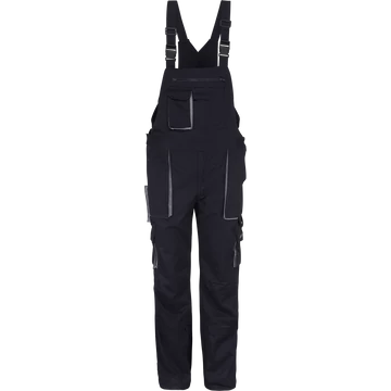 kantáros kertész munkanadrág gumis vállpánttal sötétkék színben