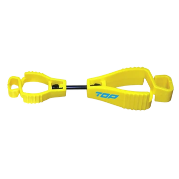 Kesztyűtartó csipesz műanyag, sárga