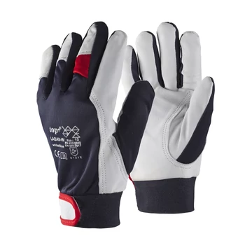 TOP LASAV-W báránybőr védőkesztyű téli béléssel és gumírozott tépőzáras mandzsettával