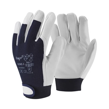 TOP GOVE puha báránybőr sofőrkesztyű pamut kézháttal