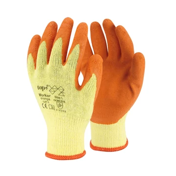 TOP Worker (LX600) latex mártott védőkesztyű csúszásbiztos, kevertszálas alapanyag