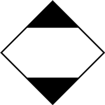 Sorozattábla, Korlátozott mennyiségű veszélyes áru, öntapadó, 300x300