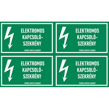 ELEKTROMOS KAPCSOLÓSZEKRÉNY, vinil öntapadó, 100x60