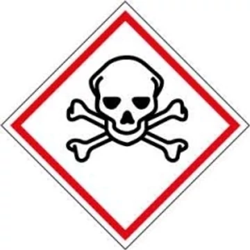 GHS piktogram, Mérgező, nagyon mérgező anyag, 100x100mm