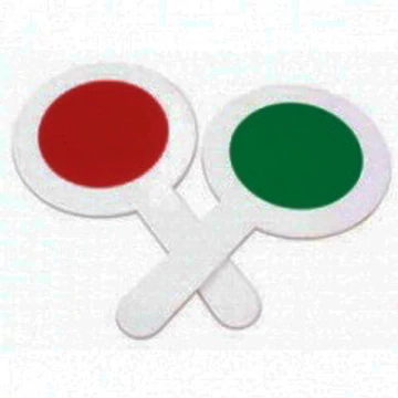 Forgalomirányító jelzőtárcsa, vörös FVV / zöld FVV