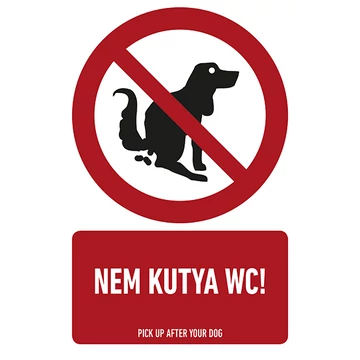 NEM KUTYA WC!, PVC 1 mm, 160x250