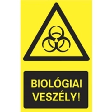 Sorozattábla, BIOLÓGIAI VESZÉLY, PVC