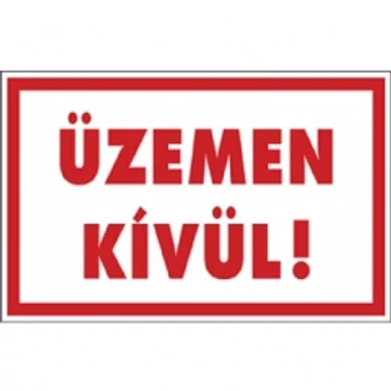 Sorozattábla, PVC 250x160 (ÜZEMEN KÍVÜL!)