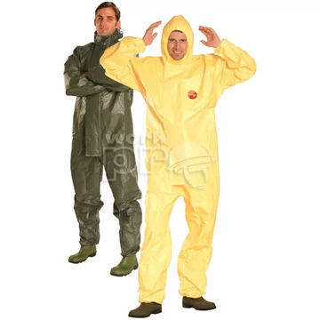 Overál Tychem C nagynyomású vegyszerek radioaktív veszélyek ellen sárga M