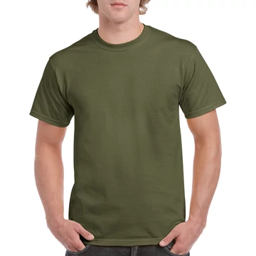 Póló (Gildan Heavy Cotton) unisex (100%pamut 185g/m2) military green, XL