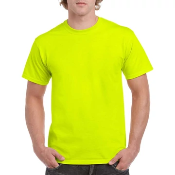Póló (Gildan Heavy Cotton) unisex (100%pamut 185g/m2) safety green, 2XL