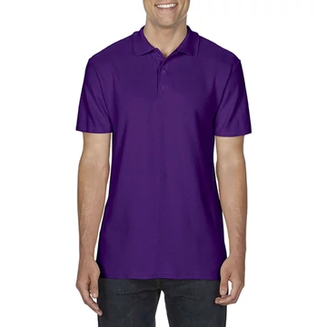Póló (Gildan Softstyle) galléros férfi (100%pamut 177g/m2) purple, 2XL