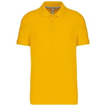 Pólóing Kariban férfi rövid ujjú férfi (100% pamut) yellow, 3XL