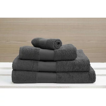Törölköző Olima unisex (100%pamut 450g/m2), charcoal grey, 50X100cm