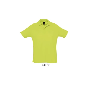 Póló Sols Summer II galléros férfi (100%pamut 170g/m2) apple green, S