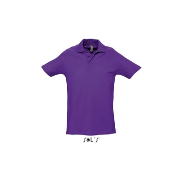 Póló Sols Spring II galléros férfi (100%pamut 210g/m2) dark purple, 2XL