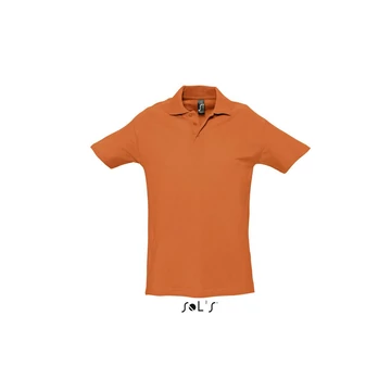 Póló Sols Spring II galléros férfi (100%pamut 210g/m2) orange, 2XL