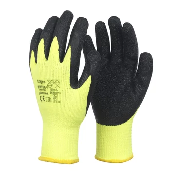 TOP WINTER latex mártott védőkesztyű téli csúszásbiztos