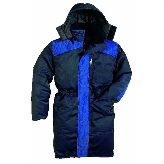 Kabát Verbier hosszú téli, sötétkék/kék