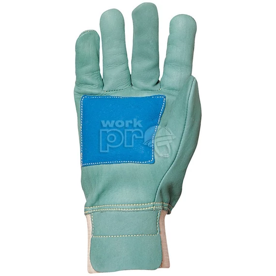 Kesztyű víztaszító színbőrből artériavédővel kék 9