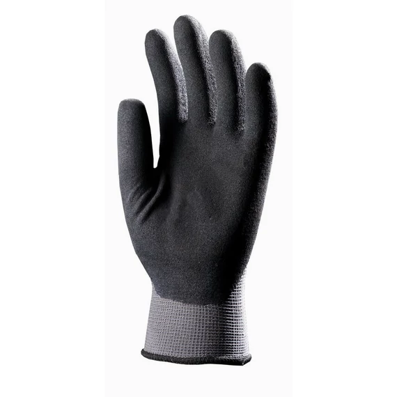 Kesztyű latex mártott nylon szürke 11