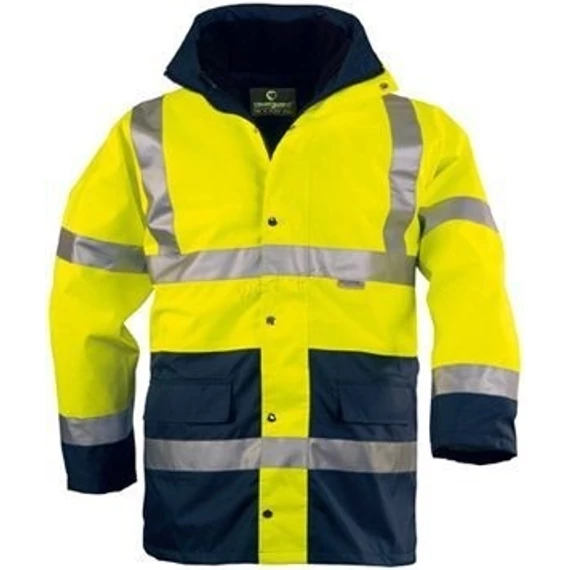 Kabát Hi-Viz Fluo PE 4:1 kék/sárga 2XL